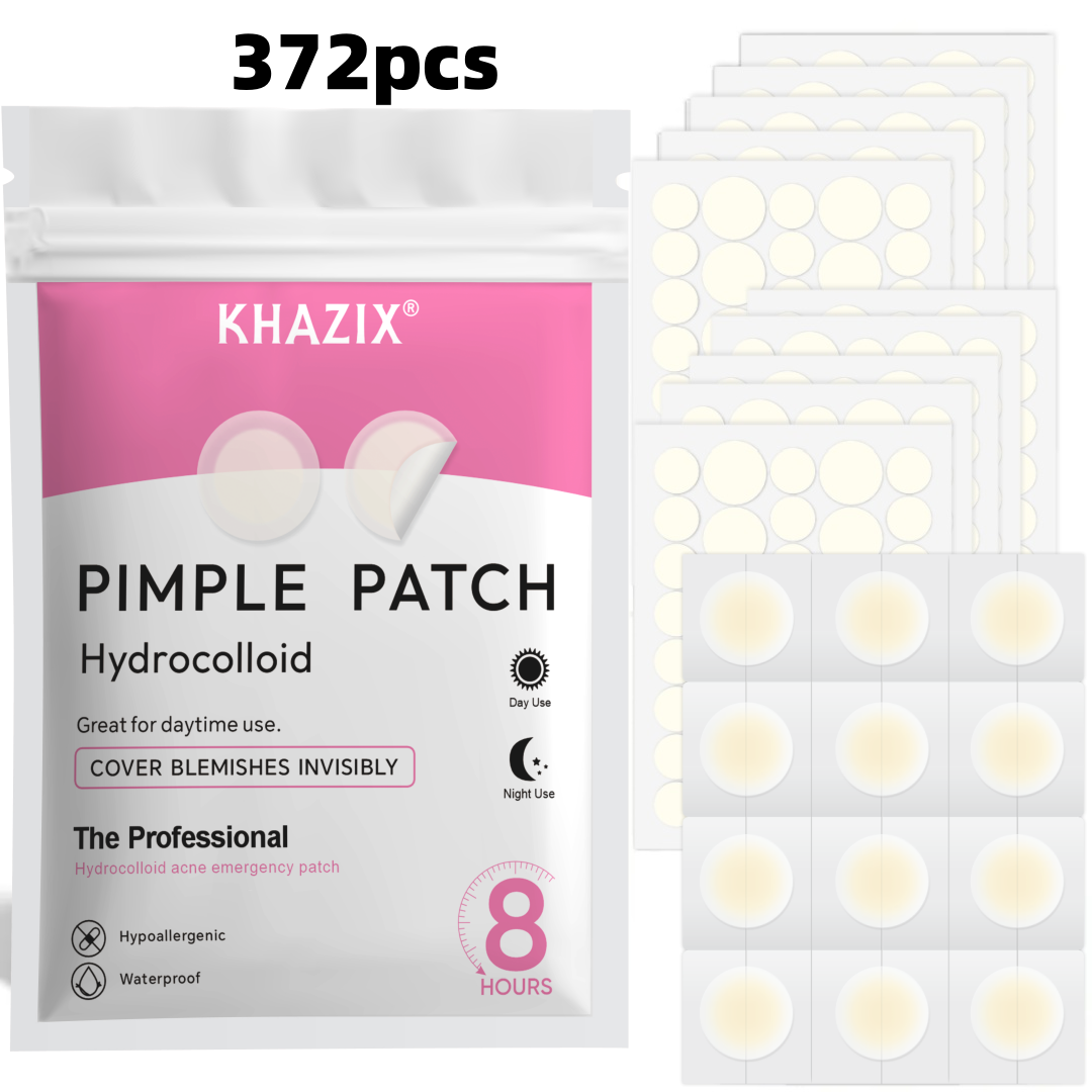Hydrocolloid Acne Patch - 372PCS Hydrocolloid Acne Pimple Patch, Hydrocolloid