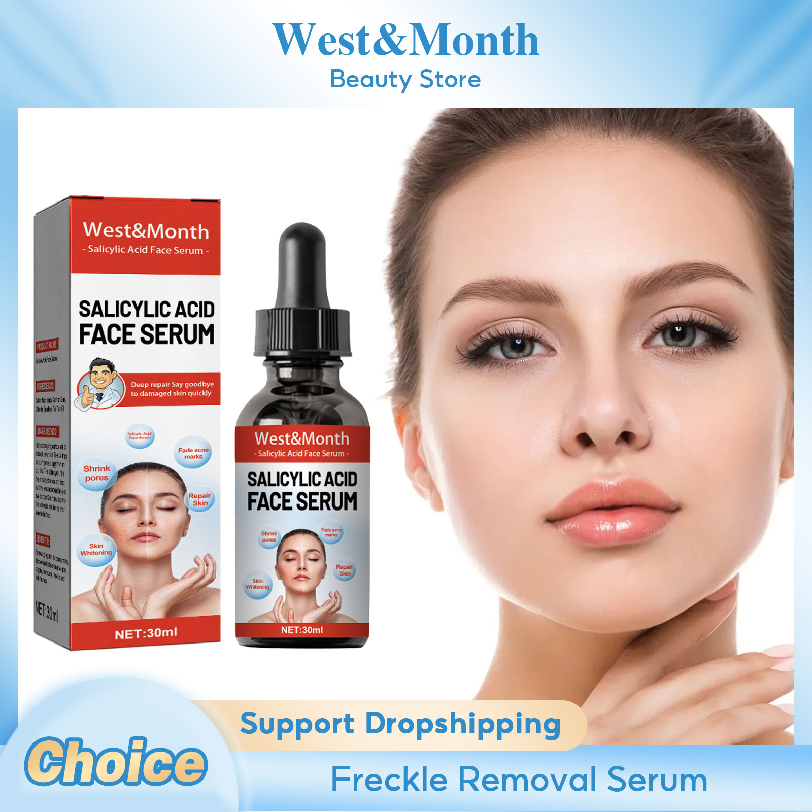Skincare Garnier - Salicylic Acid Facial Serum Firming Lifting