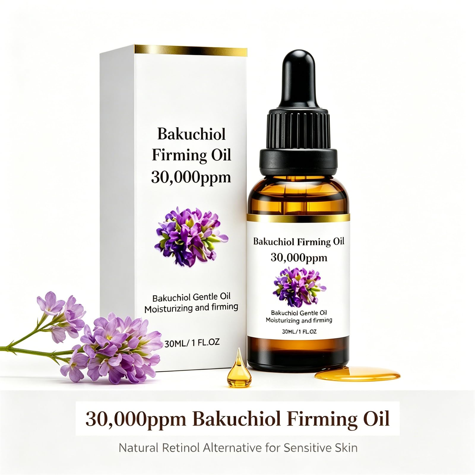 Bakuchiol Retinol Alternative - Bakuchiol Firming Oil High Potency Retinol