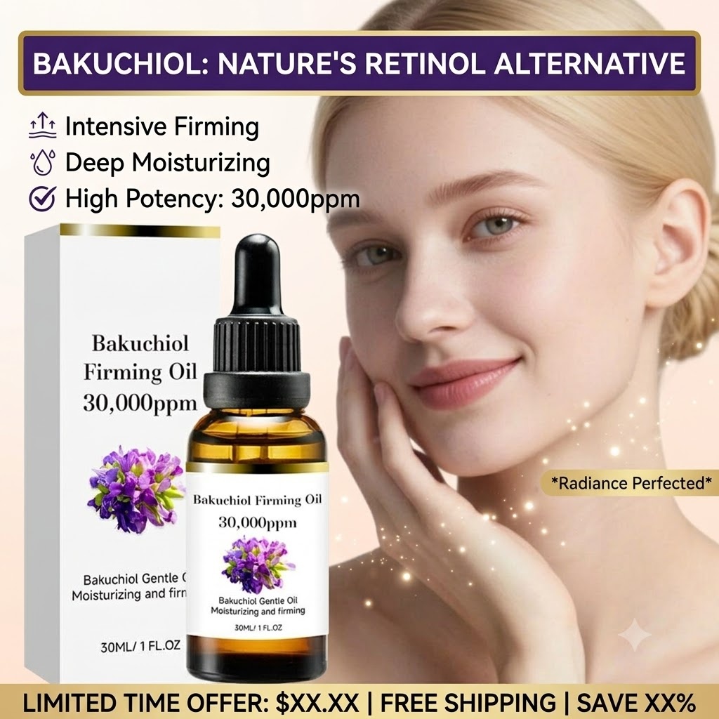 Bakuchiol Retinol Alternative - 30ml Bakuchiol Face Oil Natural Retinol
