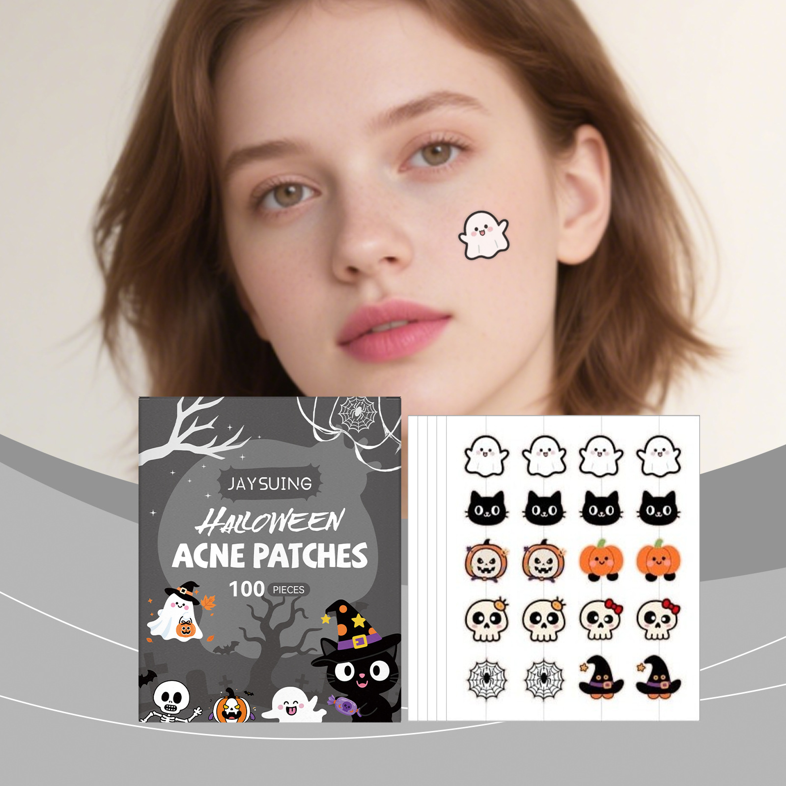 Halloween Acne Patches,100pcs  - огляд і ціна Tea Tree Spot Treatment