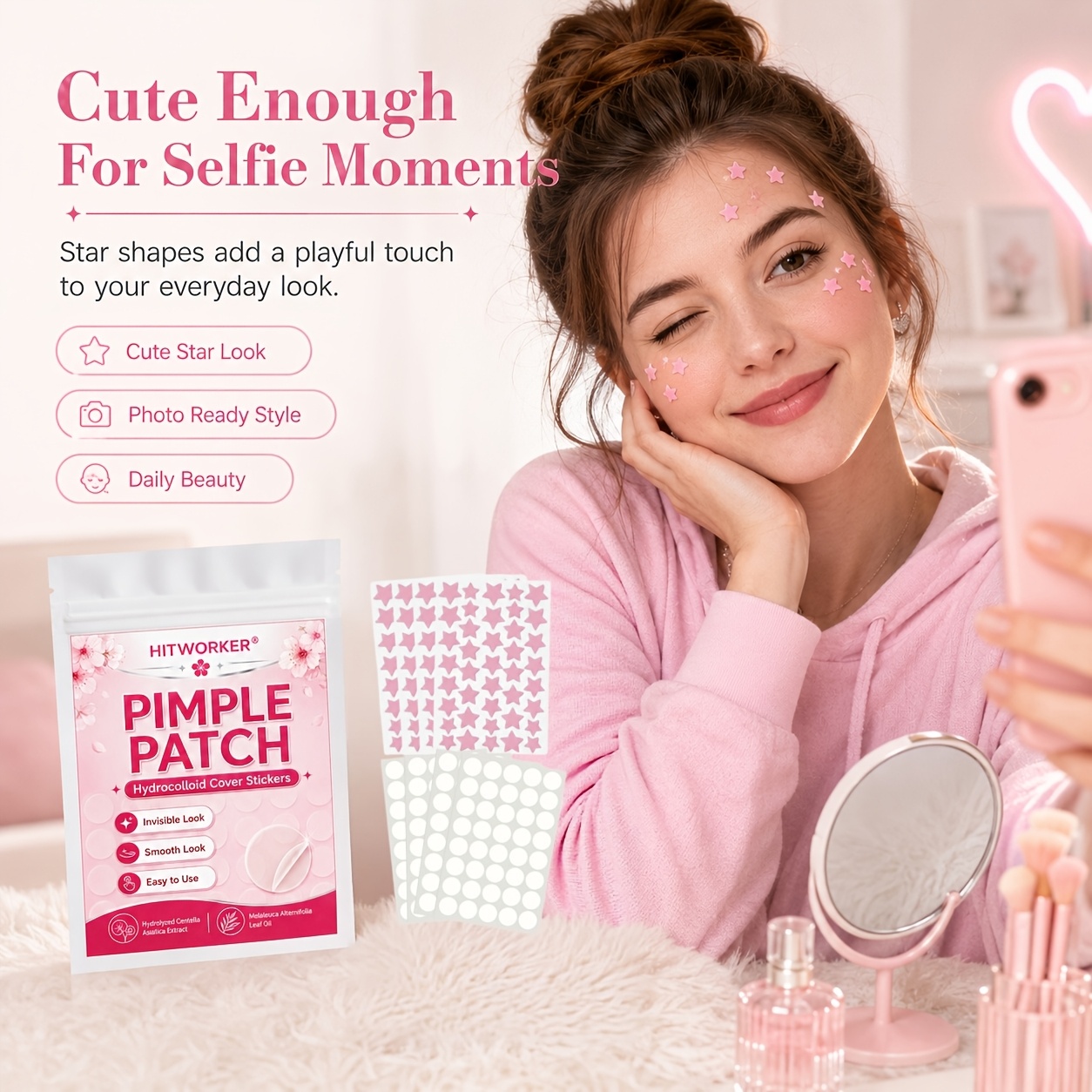320PCS Invisible Hydrocolloid  - огляд і ціна Hydrocolloid Acne Patch