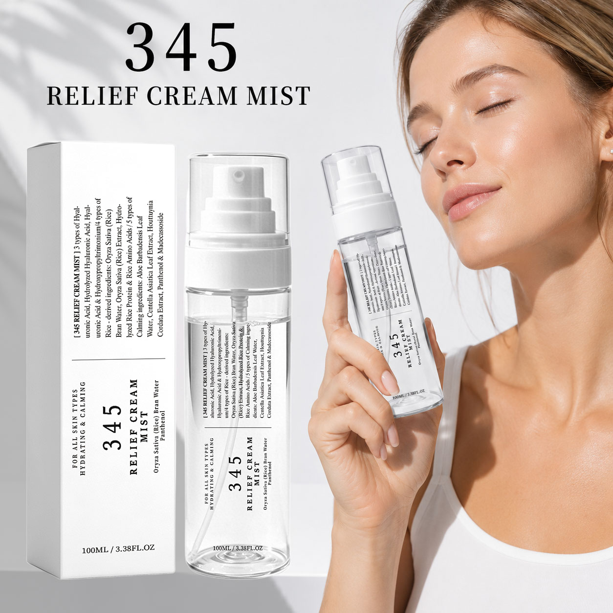 345 Relief Cream Mist Korean S - огляд і ціна Centella Asiatica Toner