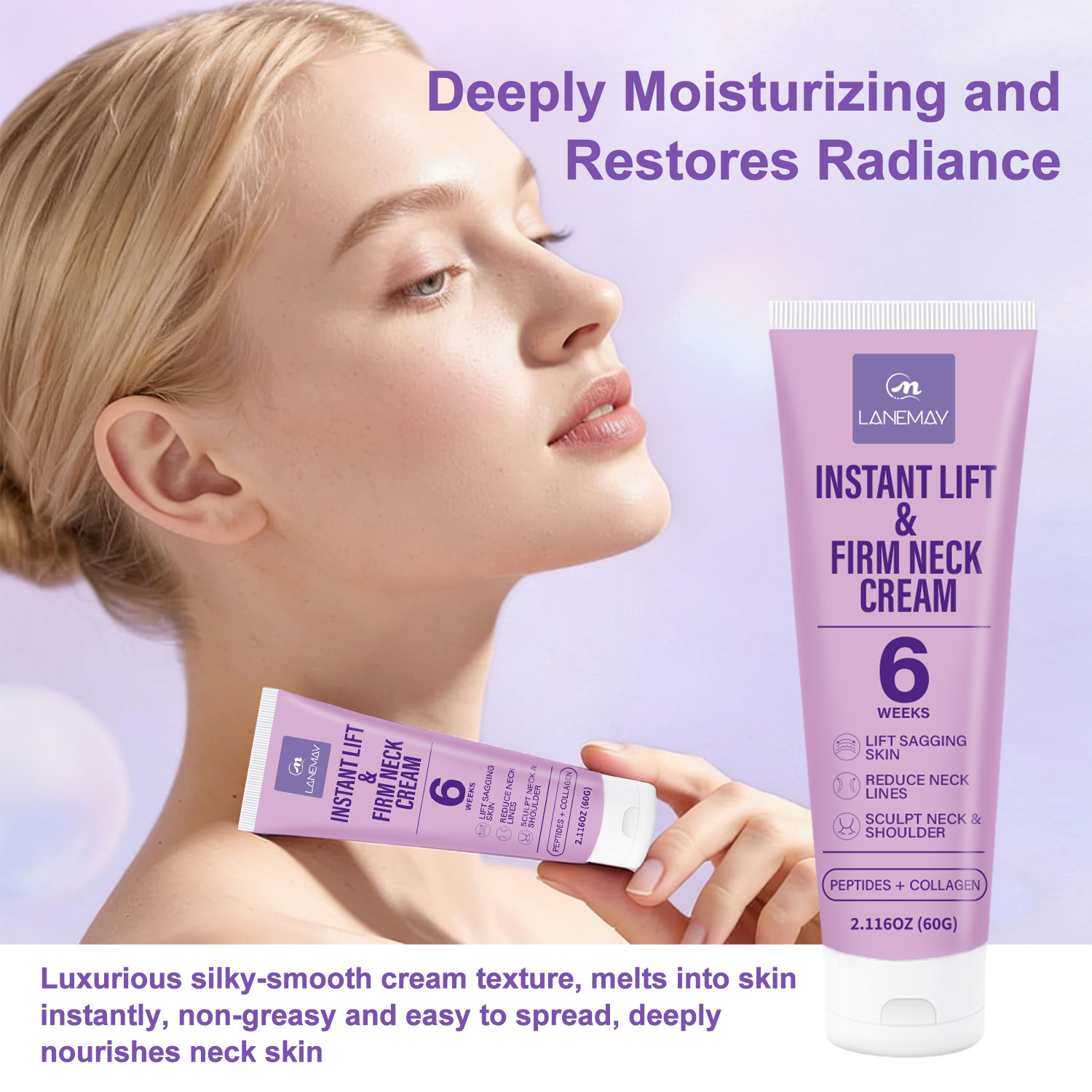 Instant Lift Firm Neck Cream w - огляд і ціна Peptide Neck Cream