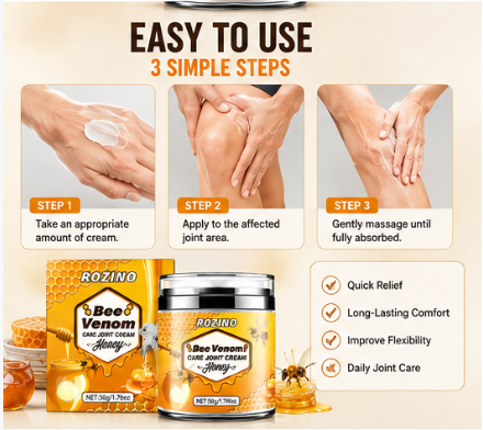 ROZINO Bee Venom Joint Care Cr - огляд і ціна Skincare Ingredients