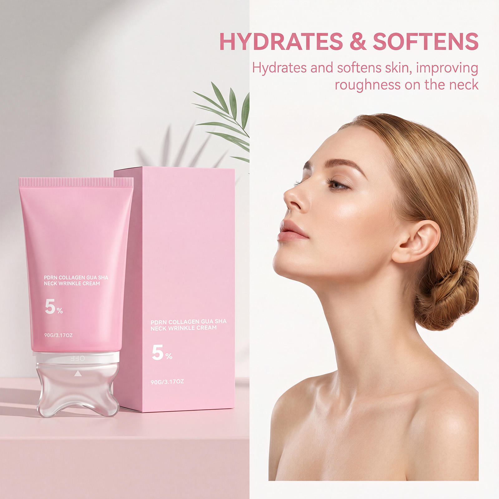 PDRN Pink Collagen Neck Cream  - огляд і ціна Peptide Neck Cream