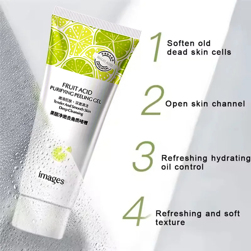 Natural Fruit Acid Peeling Gel - огляд і ціна Peptide Neck Cream
