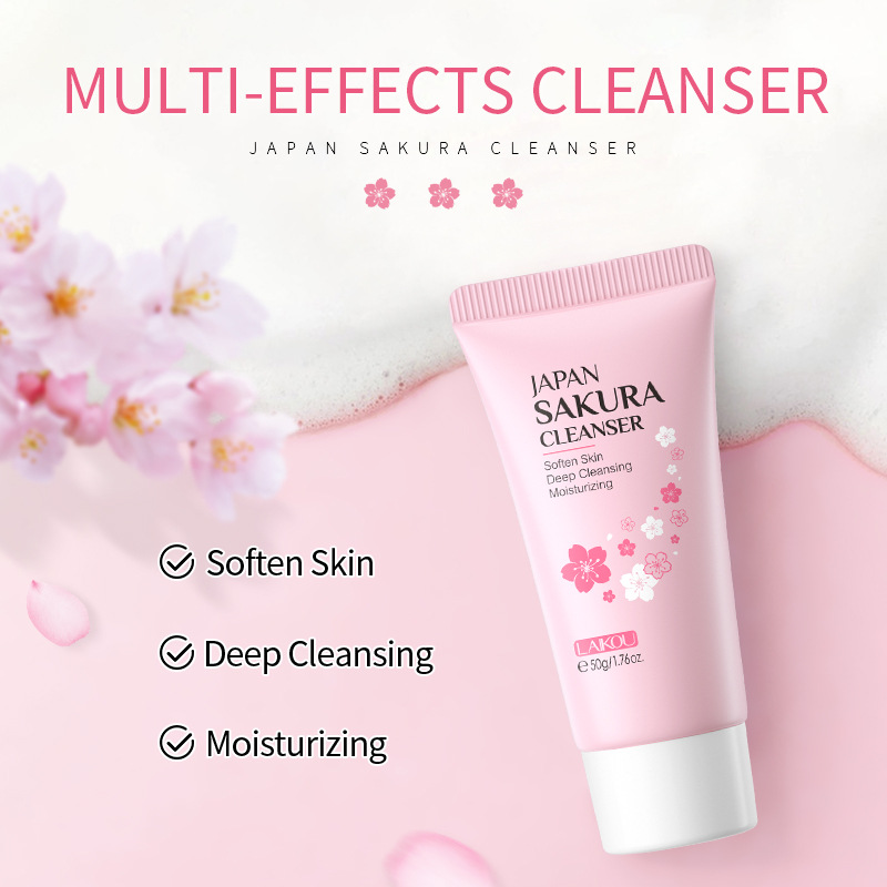Japan Sakura Facial Cleaner Ko - огляд і ціна Peptide Neck Cream