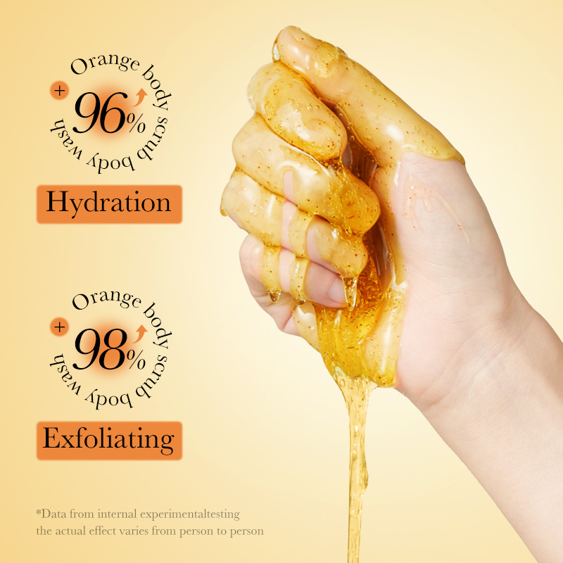 300ml Orange Body Scrub Shower - огляд і ціна Skincare Ingredients