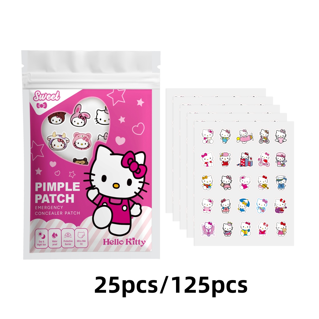 25/125PCS Hello Kitty Blemish  - огляд і ціна Hydrocolloid Acne Patch