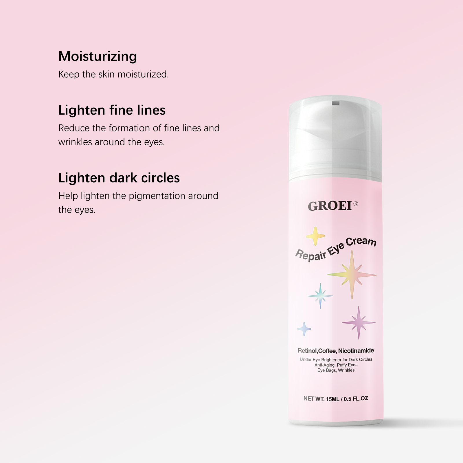 Eye Cream 15ml Retinol Coffee  - огляд і ціна Caffeine Eye Serum